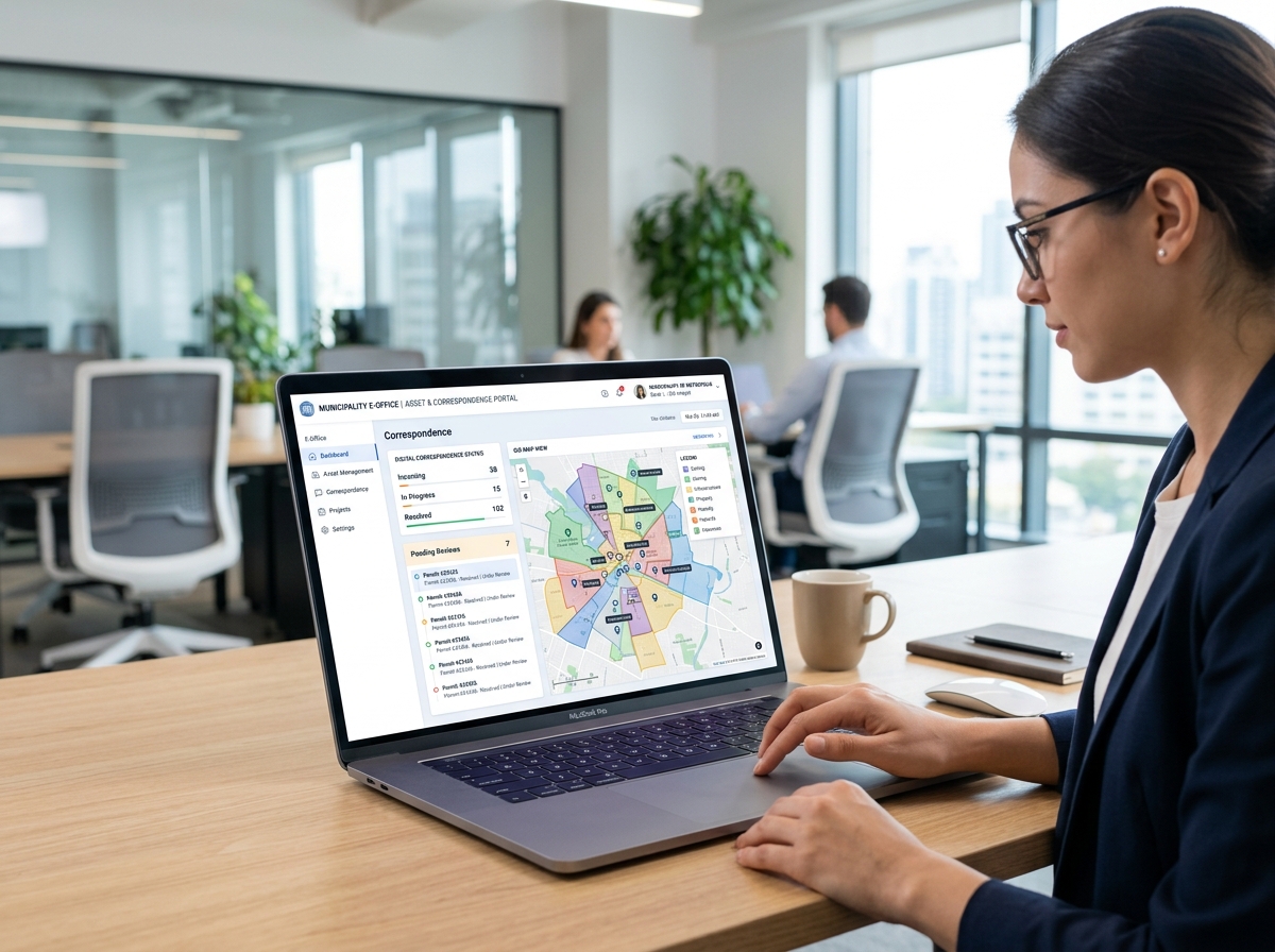 Antarmuka portal Smart Government MYRA TECH